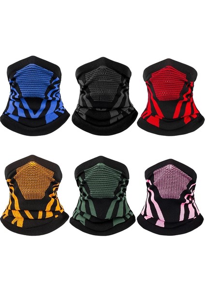 Siyah Stil Termal Yüz Bandana Maskesi Örtüsü Boyun Isıtıcı Körüğü Bisiklet Bisiklete Binme Kayak Tüpü Eşarp Yürüyüş Nefes Maskeleri Baskı Kış Kadın Erkek (Yurt Dışından)
