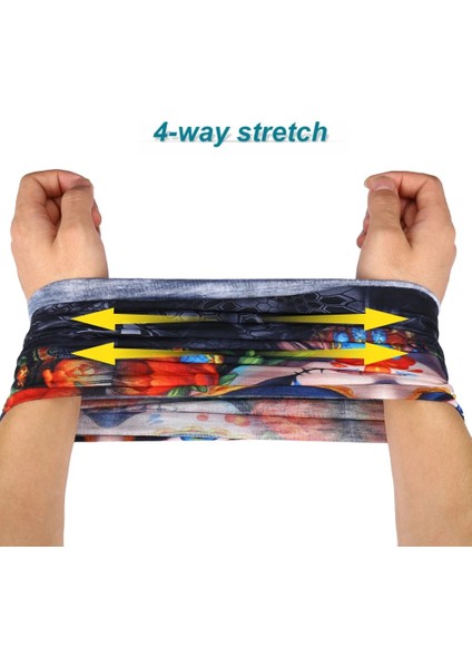 No.5 Tarzı 3D Dikişsiz Sihirli Palyaço Bandana Avcılık Boyun Körüğü Eşarp Kayak Balıkçılık Bisiklet Yürüyüş Koşu Yaz Yarım Yüz Maskesi Kadın Erkek (Yurt Dışından) fırsatları