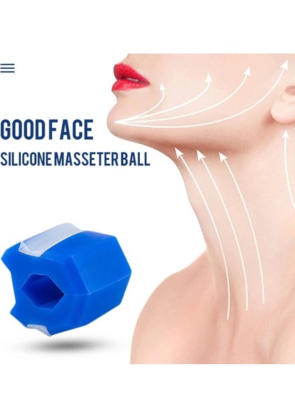 Çoklu Stil Kare Fitness Yüz Masseter Erkekler Yüz Pop Jawline Çene Kas Egzersizi Chew Ball Chew Bite Breaker Eğitim Vücut Cilt Bakımı (Yurt Dışından)