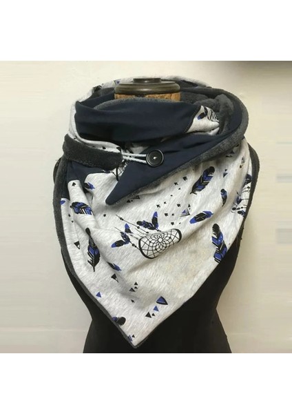 No.15 Tarzı Moda Kadın Tok Nokta Baskı Düğmesi Yumuşak Wrap Günlük Sıcak Eşarplar Şallar Fular En Soie Платок Женский (Yurt Dışından)