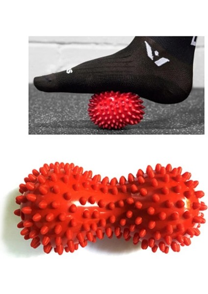 Mavi Stil Peanut Massage Ball Spiky Trigger Point Relief Muscle Pain Stress Therapy Health Care Foot Hand Gym Relex Apparatus Soft Fitness (Yurt Dışından) fiyatları