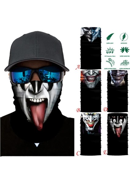 B Tarzı 3D Dikişsiz Açık Spor Bandana Askeri Tüp Eşarp Balıkçılık Bisiklet Taktik Yürüyüş Yüz Kapağı Boyun Körüğü Bisiklet Sihirli Eşarp (Yurt Dışından) modelleri