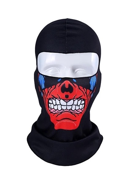 No.3 Tarzı Kış Isıtıcı Balaclava Ork Palyaço Joker Yürüyüş Tam Maske Yüz Eşarp Koşu Bisiklet Avcılık Snowboard Kask Liner Şapka Erkekler Kadınlar (Yurt Dışından)