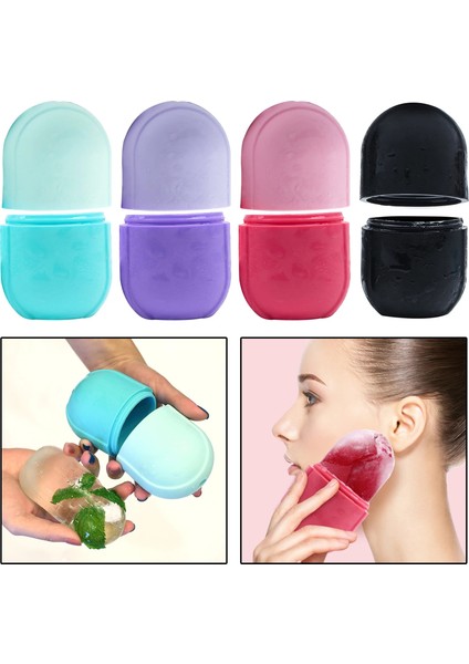 Siyah Stil Set Of 2 Small Ice Massage Cups Fitness Cold Massage Roller For Muscle Face (Yurt Dışından) modelleri
