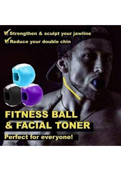 Siyah Stil Tsang Çene Egzersiz Topu Yüz Masseter Silika Jel Jawline Kas Eğitimi Fitness Topu Boyun Yüz Tonlama Jawrsize Kas Egzersiz Cihazı (Yurt Dışından) fiyatları
