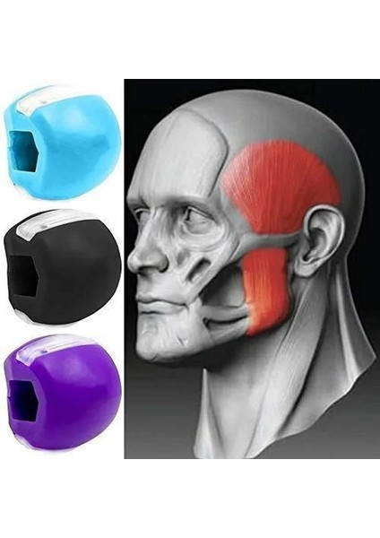 Siyah Stil Tsang Çene Egzersiz Topu Yüz Masseter Silika Jel Jawline Kas Eğitimi Fitness Topu Boyun Yüz Tonlama Jawrsize Kas Egzersiz Cihazı (Yurt Dışından) modelleri