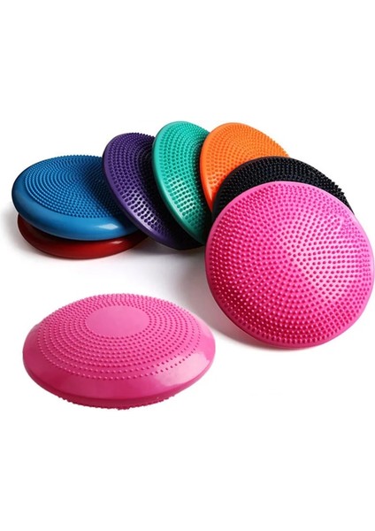 Siyah Stil Anti-Isyan Dengeli Fitness Masaj Plakası Yastık Stabilite Disk Yoga Dengesi Wobble Pad Ayak Bileği Diz Kurulu Mat Topu ile Pompa (Yurt Dışından) fiyatları