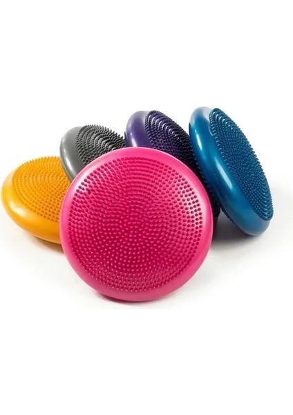 Siyah Stil Anti-Isyan Dengeli Fitness Masaj Plakası Yastık Stabilite Disk Yoga Dengesi Wobble Pad Ayak Bileği Diz Kurulu Mat Topu ile Pompa (Yurt Dışından) fırsatları