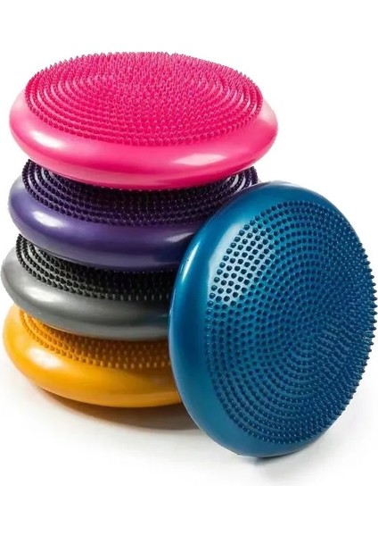 Siyah Stil Anti-Isyan Dengeli Fitness Masaj Plakası Yastık Stabilite Disk Yoga Dengesi Wobble Pad Ayak Bileği Diz Kurulu Mat Topu ile Pompa (Yurt Dışından) indirimleri