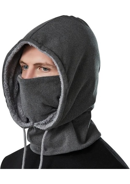 Kırmızı Stil Su Geçirmez Termal Polar Yün Şapka Kapşonlu Boyun Isıtıcı Yürüyüş Atkılar Yeni Moda Sıcak Kap Kış Erkek Kadın Şapka (Yurt Dışından)