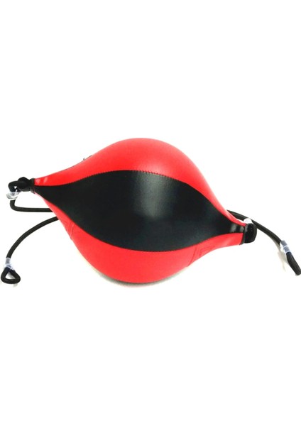 Siyah Kırmızı Stil Muay Thai Boks Boks Torbası Çift Uçlu Hız Topu Eğitimi Fitness Topu EDF88 (Yurt Dışından)