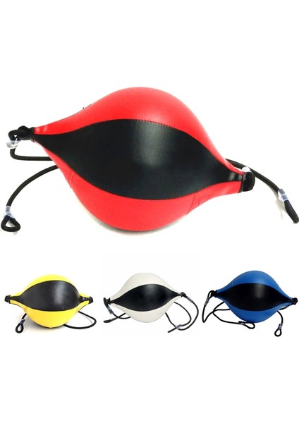 Siyah Kırmızı Stil Muay Thai Boks Boks Torbası Çift Uçlu Hız Topu Eğitimi Fitness Topu EDF88 (Yurt Dışından) fırsatları