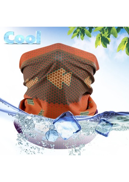 No.5 Tarzı Yaz Buz Ipek Bandana Bisiklet Baskılı Yarım Maske Spor Boyun Körüğü Avcılık Yürüyüş Serin Maske Koşu Sürme Tüp Eşarp Erkekler Kadınlar (Yurt Dışından) fırsatları