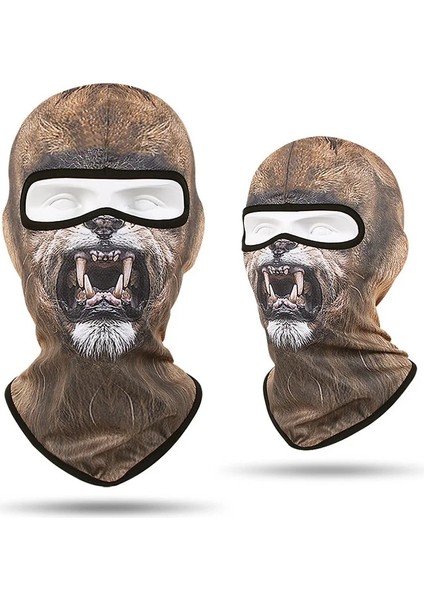 K15 Stili Tek Boyut Hayvan Baskı Balaclava Çocuklar Tam Yüz Maskesi Açık Çocuk Boyun Isıtıcı Körüğü Buffs Eşarp Bisiklete Binme Kayak Kaykay Yüz Kalkanı (Yurt Dışından)
