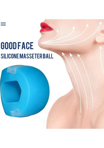 Siyah Stil Çene Egzersiz Topu Gıda Dereceli Silika Jel Jawline Kas Eğitimi Fitness Topu Boyun Yüz Tonlama Kas Egzersiz Cihazı (Yurt Dışından) modelleri