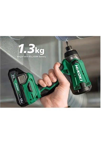 WH18DA 18V 2.0 Ah 140 Nm 4-8 mm Akülü Darbeli Vidalama