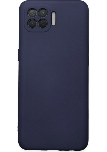 Oppo Reno 4 Lite Kılıf Nano Içi Kadife Silikon - Lacivert 300099