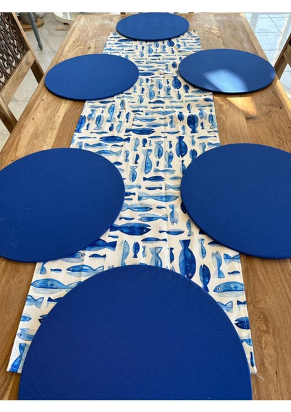 Pastel Balık Runner ve Supla Takım fiyatları
