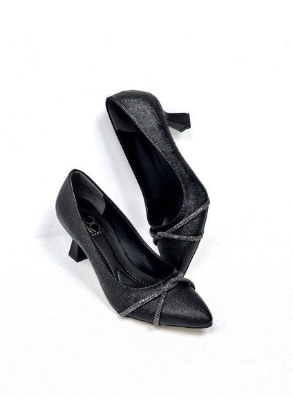 Kadeh 6 cm Topuklu Taşlı Kadın Topuklu Ayakkabı modelleri