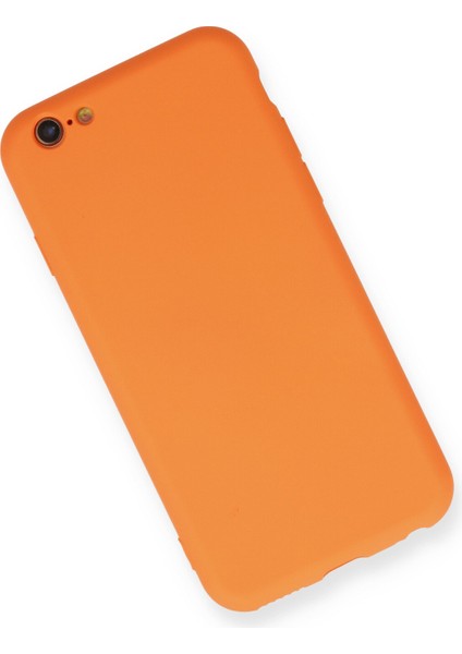 Iphone 6 Kılıf Nano Içi Kadife Silikon - Turuncu 300099