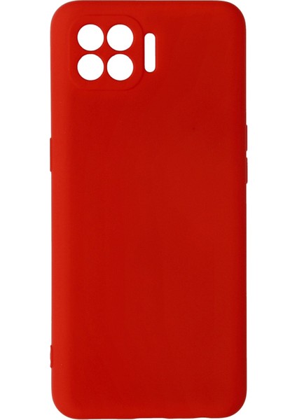 Oppo Reno 4 Lite Kılıf Nano Içi Kadife Silikon - Kırmızı 300099