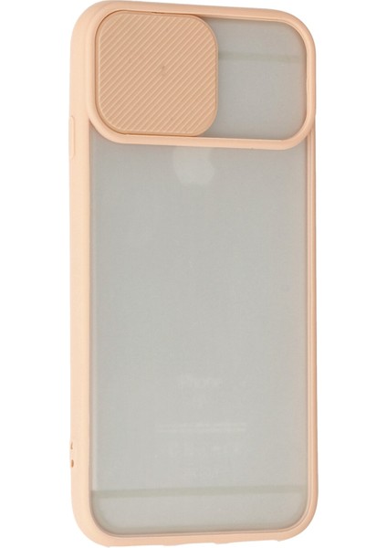 Iphone 6 Kılıf Palm Buzlu Kamera Sürgülü Silikon - Pembe 300099