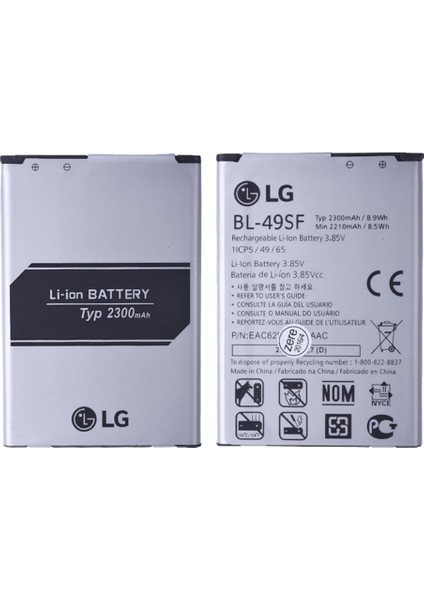 Lg G4 Mini Beat G4C Mini Pil Batarya BL-49SF