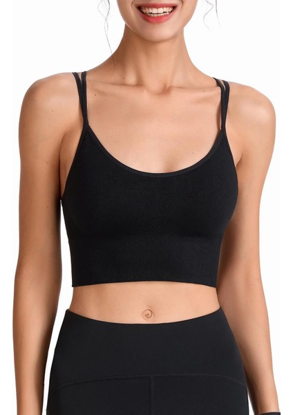 Ghassy Co. Kadın Cross Back Yoga Egzersiz Fitness Spor Sütyeni CRS003