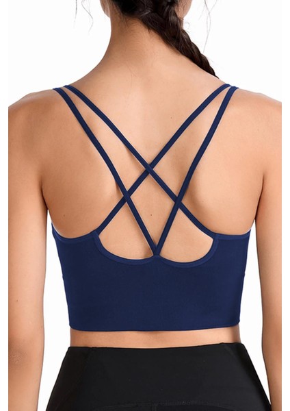 Kadın Cross Back Yoga Egzersiz Fitness Spor Sütyeni CRS003