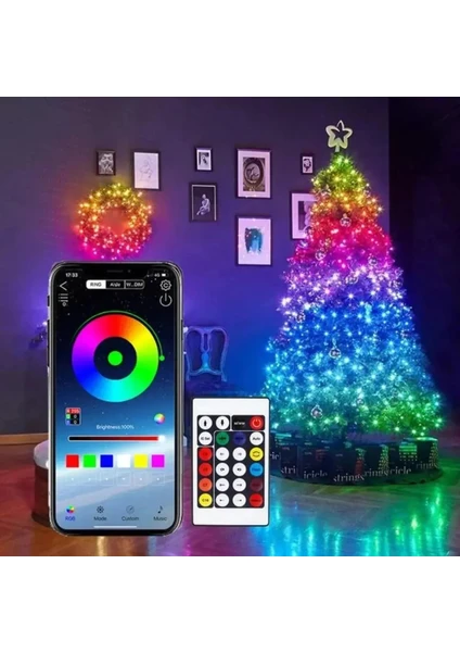 10 Metre Yeni Nesil Sese Duyarlı Telefon ve Kumanda Kontrollü Magic LED - Su Geçirmez