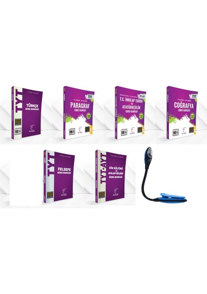 TYT Sözel Ağırlıklı Soru Bankaları Yeni Nesil Sorular Süper Set - Kitap Okuma Işığı