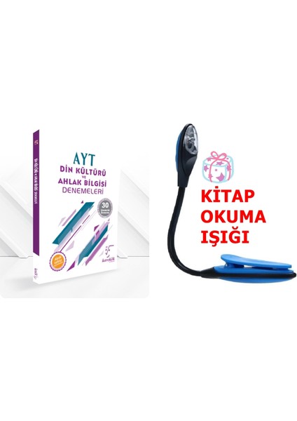 AYT Din Kültürü ve Ahlak Bilgisi Deneme Seti Kazandıran Süper Set - Kitap Okuma Işığı