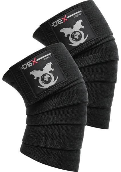 Dex Supports Lasting Energy Fitness Knee Wraps Legend Series , Sporcu Diz Bandajı, Fitness Diz Sargısı 2’li Paket