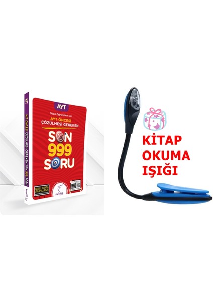 AYT Sözel Sınav Öncesi Çözülmesi Gereken Son 999 Soru - Kitap Okuma Işığı