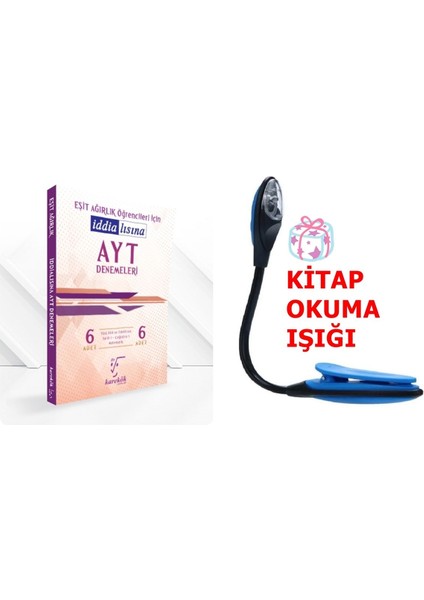 AYT Eşit Ağırlık İddialısına 6'lı Deneme Seti Kazandıran Süper Set - Kitap Okuma Işığı