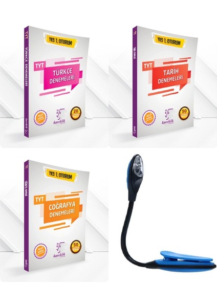 TYT Türkçe – Tarih – Coğrafya Kazandıran Deneme Muhteşem Set - Kitap Okuma Işığı