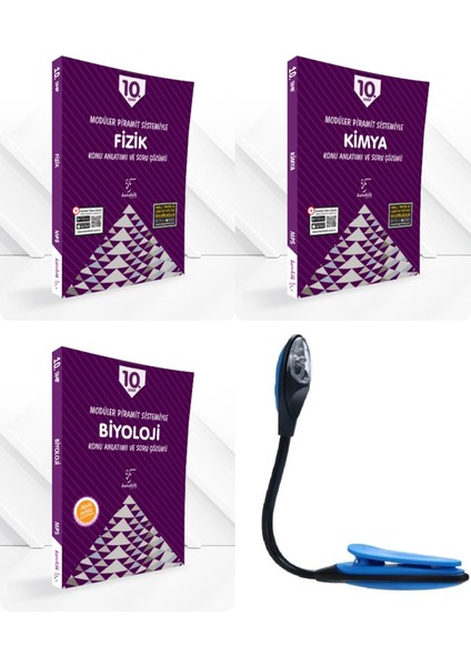 10. Sınıf Modüler Piramit Sistemiyle Fizik-Kimya-Biyoloji Konu Anlatımı - Kitap Okuma Işığı