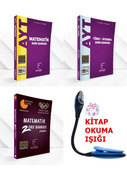 AYT Sayısal Matematik Bankası Süper Set - Kitap Okuma Işığı