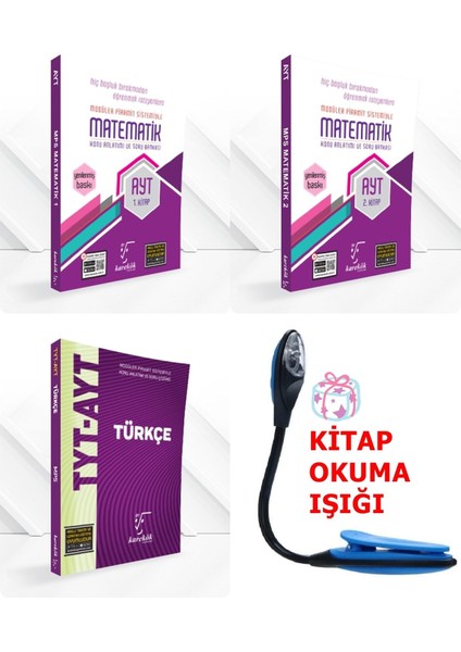 AYT Eşit Ağırlık Modüler Piramit Sistemiyle Konu Anlatımlı Sorular- Kitap Okuma Işığı
