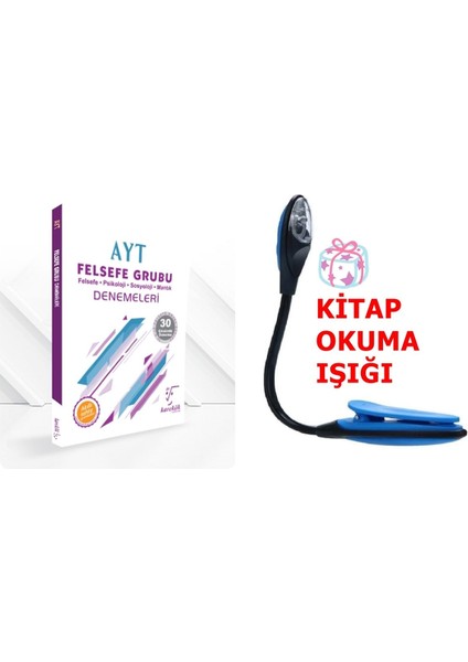 AYT Felsefe Deneme Seti Kazandıran Süper Set - Kitap Okuma Işığı