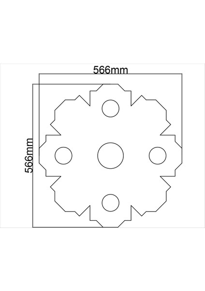 Tavan Spot Göbek TSG-DUZ-14-56CM Çap