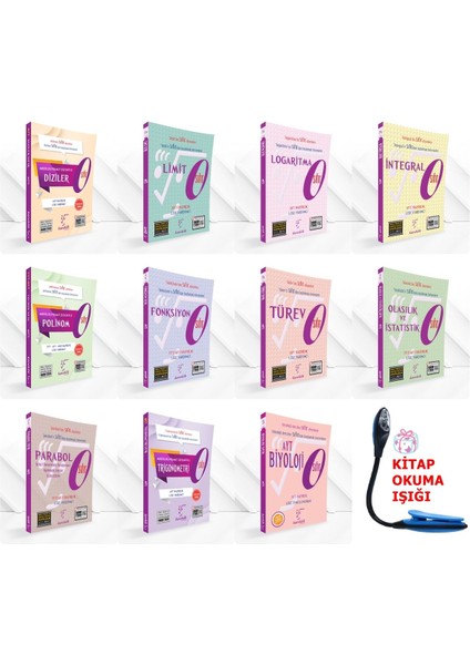 AYT Sıfır Serisi Modüler Piramit Sistemiyle Konu Anlatımlı Soru Muhteşem - Kitap Okuma Işığı
