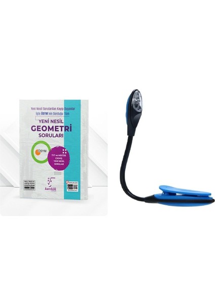 TYT Kazandıran Geometri Güncel Yeni Nesil Soru Bankası - Kitap Okuma Işığı