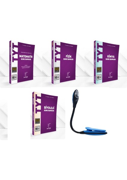 TYT Sayısal Ağırlıklı Tüm Dersler Kazandıran Ful Soru Bankası Set - Kitap Okuma Işığı