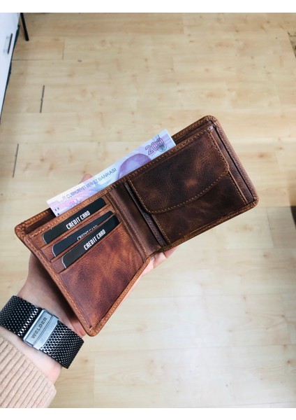 Wick Antik Kahve Deri Kişiye Özel Isim Baskılı Erkek Cüzdanı(Kartlık Hediyeli) modelleri