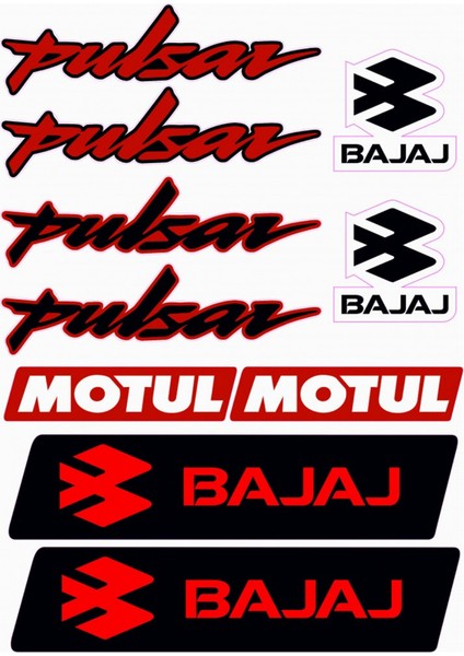 Pulsar A4 Sticker Seti Kırmızı - Etiket