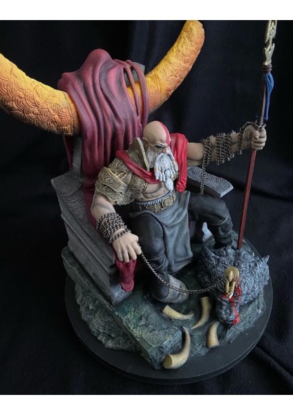 God Of War Kratos Figür God Of War Yaşlı Kratos Obje 25CM Büyük Boy indirimleri