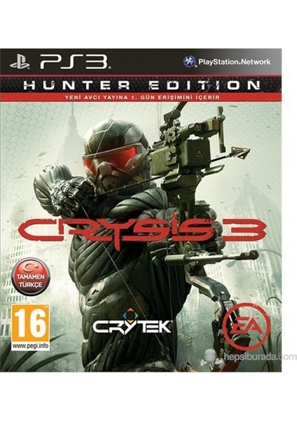 Crysis 3 Hunter Edition Türkçe Ps3 Oyun