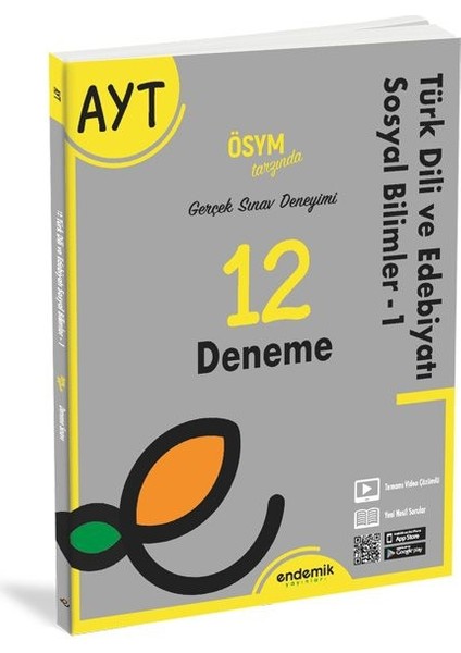 Endemik Ayt Türk Dili ve Edebiyatı Sosyal Bilimler 12 Deneme Sınavı