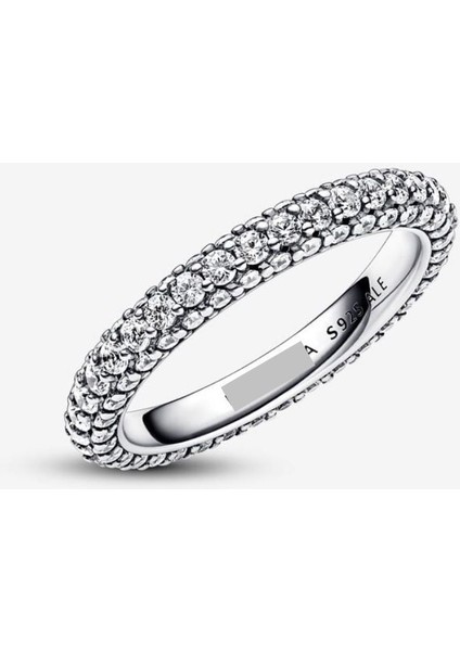 Timeless Tek Sıra Pavé Gümüş Renk Yüzük modelleri